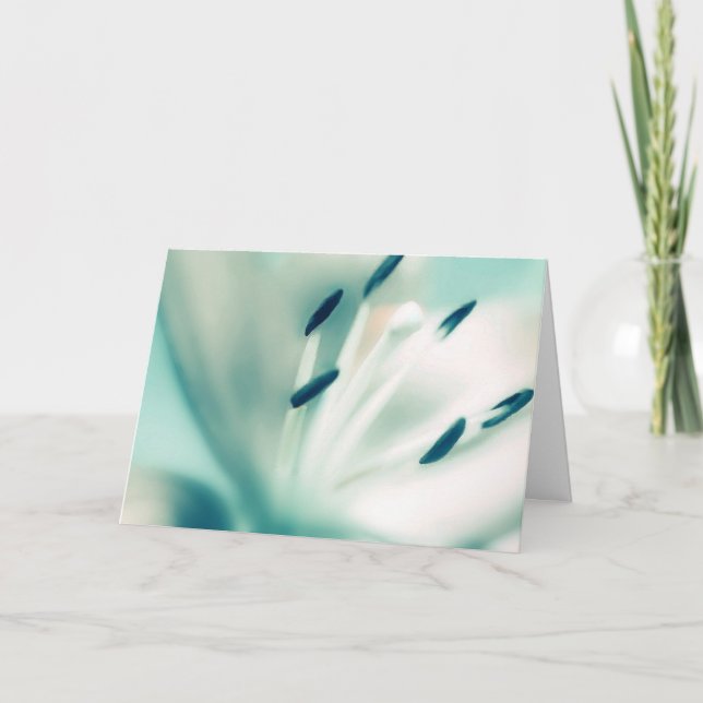 Mall för hälsningskort ~Patchouli Lily Flower (Framsida)