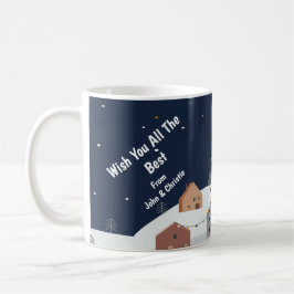 Mall för Helgdag-vykort för god jul Kaffemugg