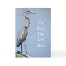 Mall för Heron Get well Greeting Card
