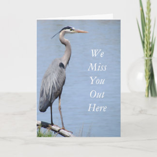 Mall för Heron Get well Greeting Card