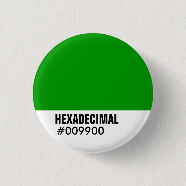 Mall för HEXADECIMAL Färg Knapp (Framsida)