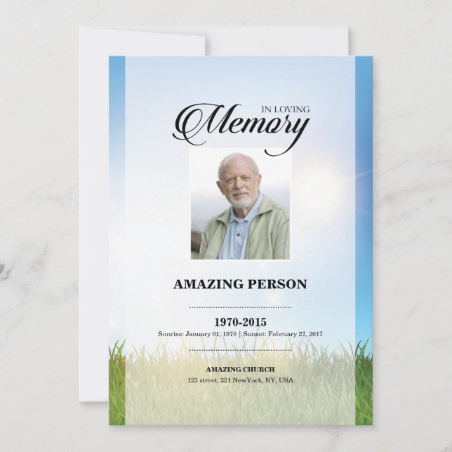 Mall för Himlar-funktionskort (Framsida)