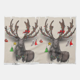 Mall för Hjorten mamma Luxury Kökshandduk