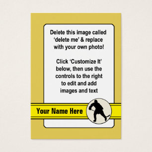 Mall för Hockey Trading Card Visitkort