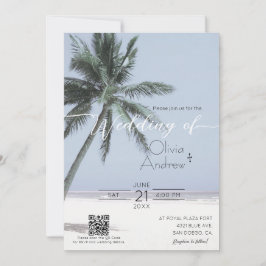 Mall för inbjudan att bjuda in Beach Thated Handfl