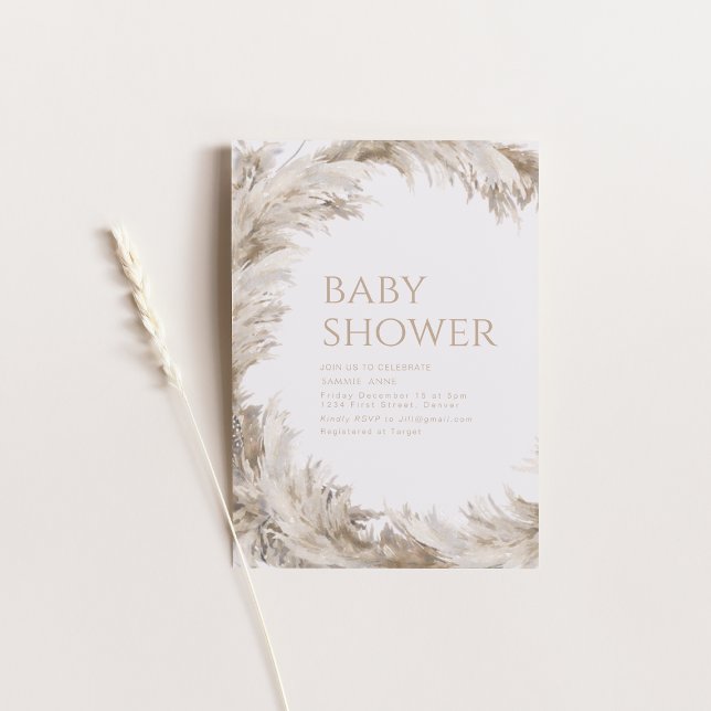 Mall för inbjudan till babyvisare för hej Baby-par (Skapare uppladdad)