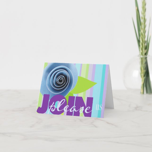 Mall för inbjudan till babyvisningsprogram (Framsida)