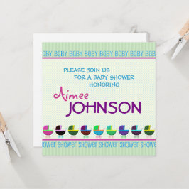 Mall för inbjudan till babyvisningsprogram