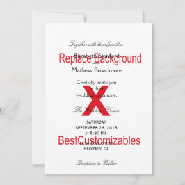 Mall för inbjudan till bröllop