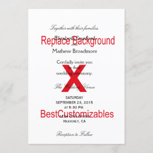 Mall för inbjudan till bröllop