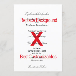 Mall för inbjudan till bröllop