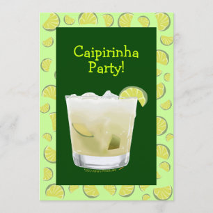 Mall för inbjudan till Caipirinha Party Coctail-pa