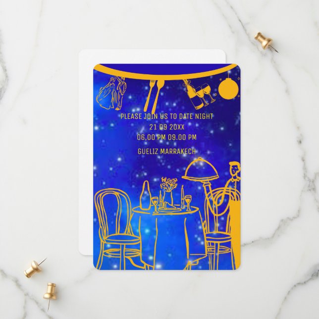 Mall för inbjudan till digitaldagsmagar, svart (Fram/Back In Situ)