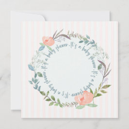 Mall för inbjudan till elegant babyvisningsprogram