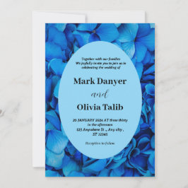 Mall för inbjudan till elegant Blue Board Wedding