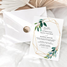Mall för inbjudan till Eucalyptus Greenery Wedding