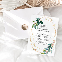 Mall för inbjudan till Eucalyptus Greenery Wedding