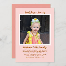 Mall för inbjudan till foto för Party-adoption för