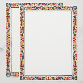 Mall för inbjudan till italienska Arabesque Blommi