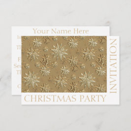 Mall för inbjudan till julfest för anpassningsbar