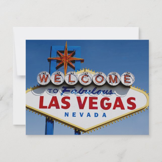 Mall för inbjudan till Las Vegas-partiet gör din e (Framsida)