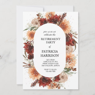 Mall för inbjudan till pension-part