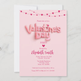 Mall för inbjudan till Romantiska Alla hjärtans da