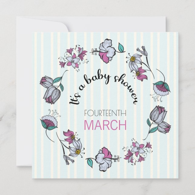 Mall för inbjudan till visemisk babyvisningsprogra (Framsida)