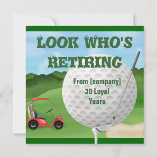 MALL FÖR INBJUDANDEN AV FUNNY Golf Pension