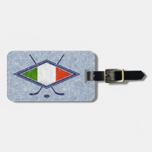 Mall för italienska Ice Hockey Luggage Tag Bagagebricka