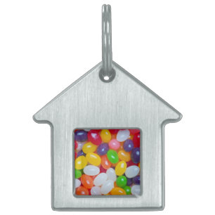 Mall för Jellybean för gelébönapåsk Namnbricka Husdjur