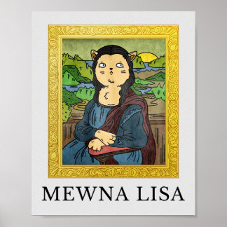 Mall för katter och Hundar med Berömd-målningar Poster