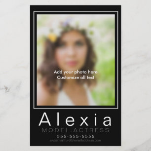 Mall för kombinationskort Zed Marknadsföring Flygblad