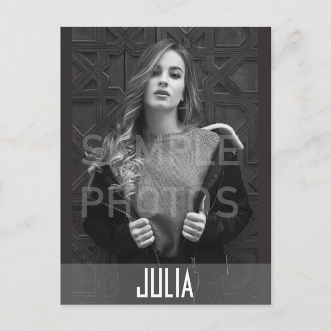 Mall för kompositmall för modellkort vykort (Framsida)