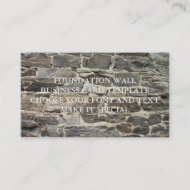 MALL FÖR KORT FÖR FOUNDATION WALL BUSINESS CARD