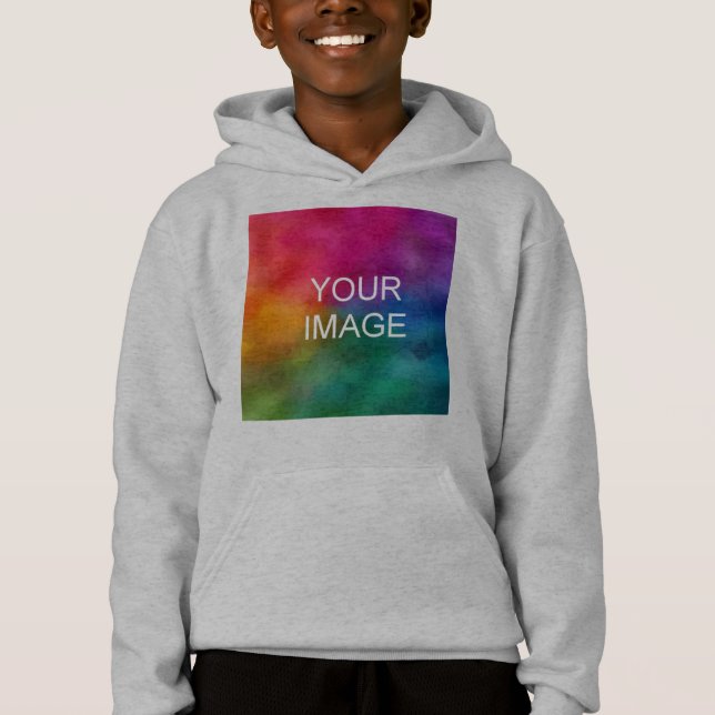 Mall för Lägg till bild textblock för barn T Shirt (Framsida)
