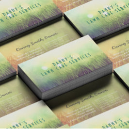 Mall för landskapskort för Gräsmatta Mower Visitkort