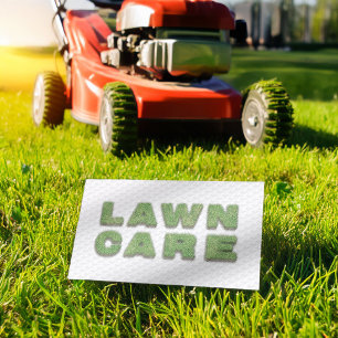 Mall för landskapskort för Gräsmatta Mower Visitkort