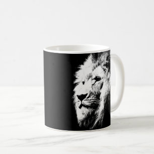 Mall för Lejona djur i Ansikte Kung Kaffemugg
