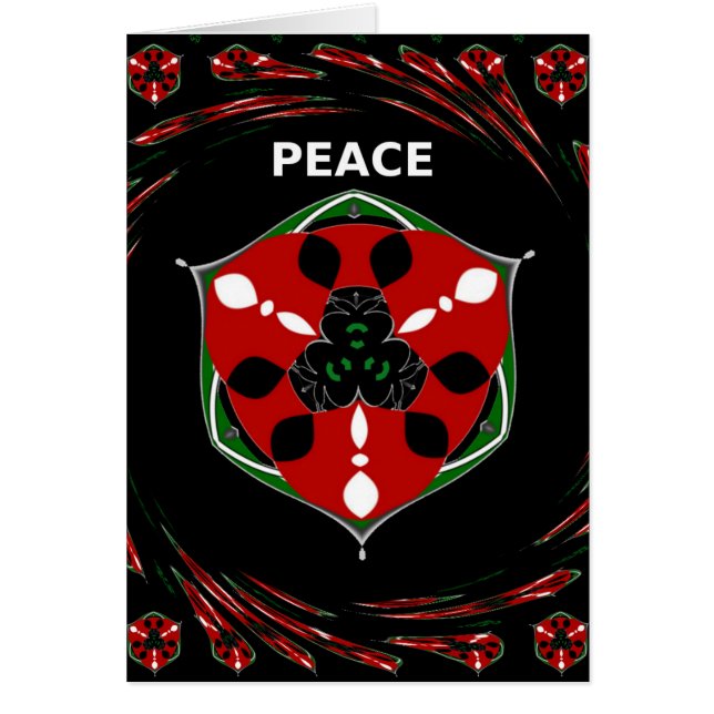 Mall för Lodrät av gratulationskort Hälsningskort (Framsidan)