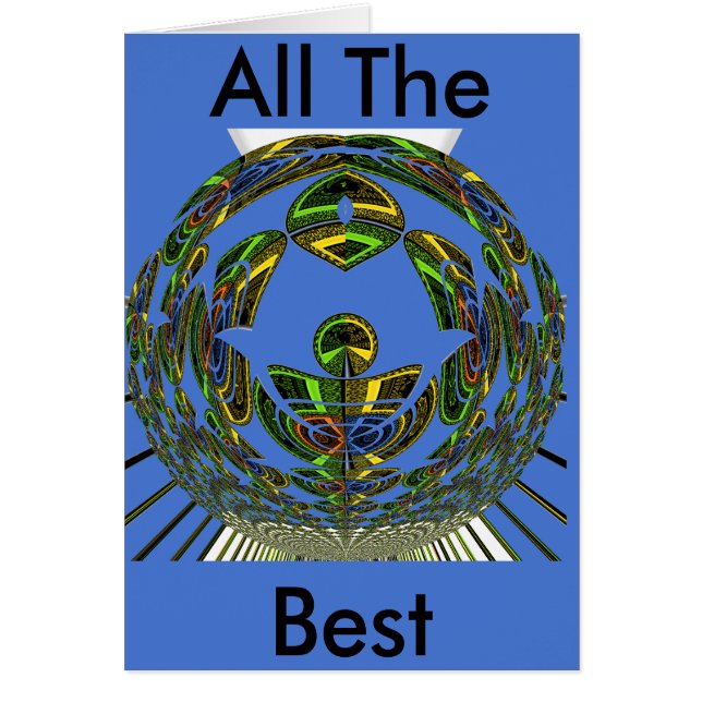 Mall för Lodrät av gratulationskort Hälsningskort (Framsidan)