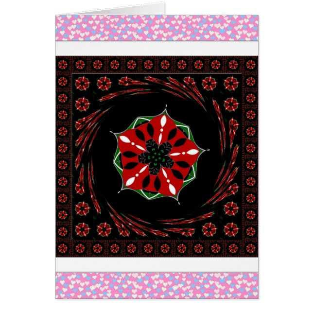 Mall för Lodrät av gratulationskort Hälsningskort (Framsidan)