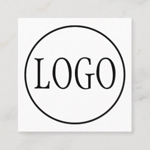 MALL FÖR LOGOTYP AV Anpassningsbar Fyrkantigt Visitkort