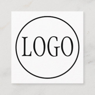 MALL FÖR LOGOTYP AV Anpassningsbar Fyrkantigt Visitkort