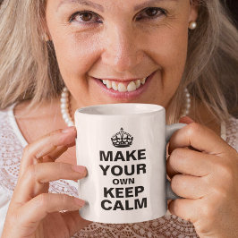 Mall för Lugn av behålla Kaffemugg