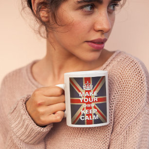 Mall för Lugn av behålla - Vintage Union Jack Coff Kaffemugg