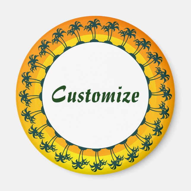 Mall för många öar magnet (Framsidan)