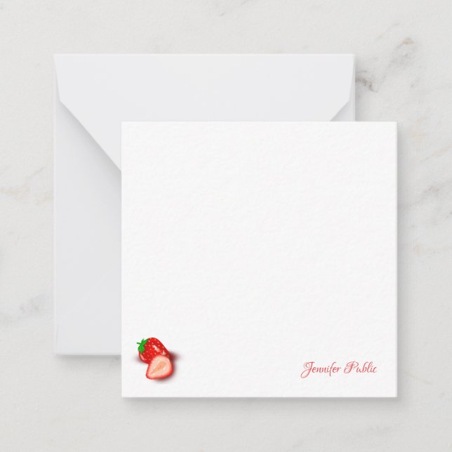 Mall för manuskript, monogram jordgubbe (Framsida)