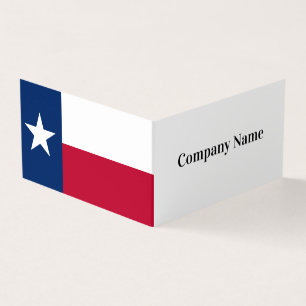 Mall för mappat visitkort med Texas flagga