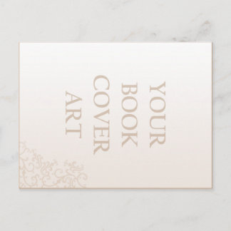 Mall för marknadsföringskort för bok vykort